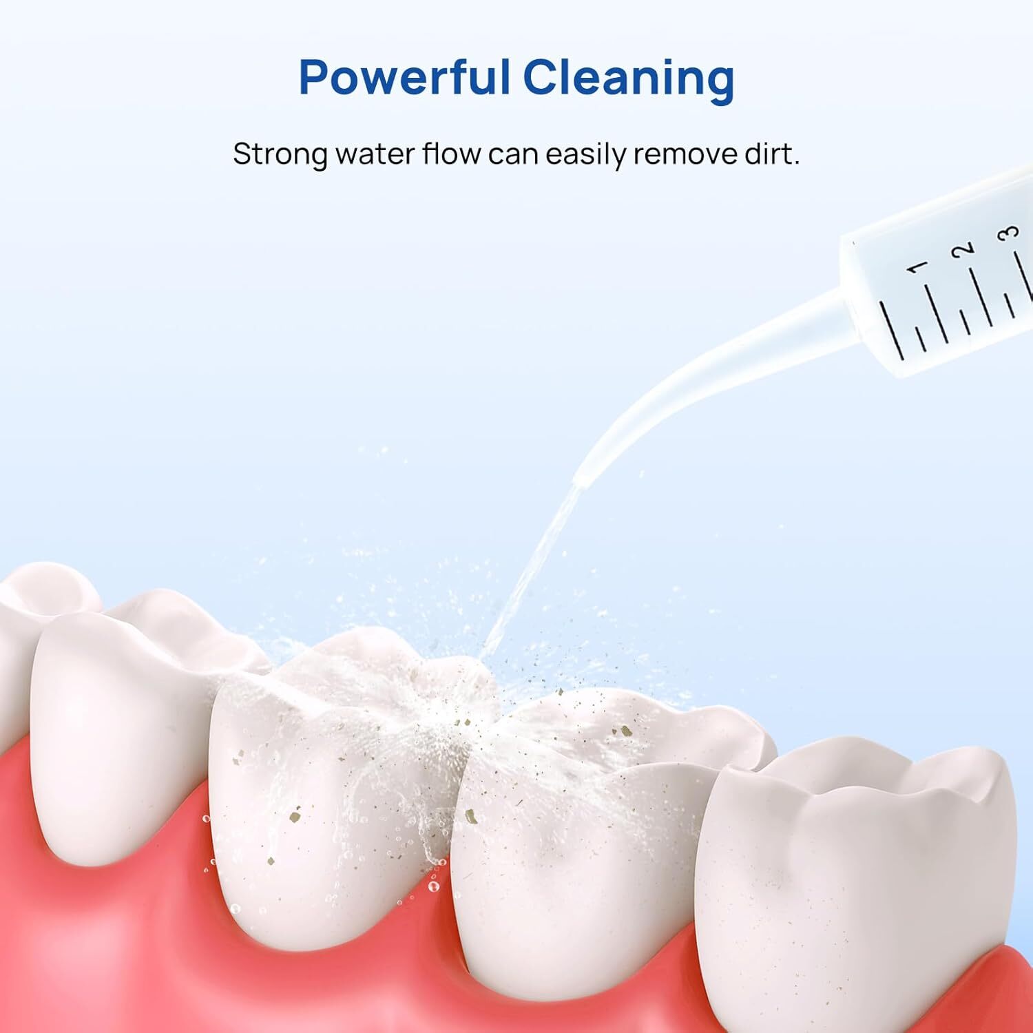 10Pcs Dental Irrigation Syringes Long Curved Tips Syringe Measurement 12CC