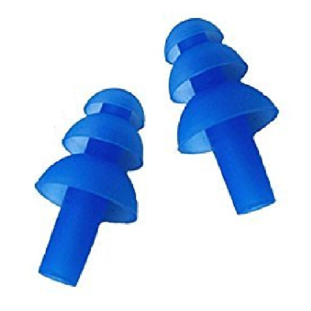 100 Pairs Blue Soft Silicone Earplugs Flexible Ear Plugs For Swimming Sleeping