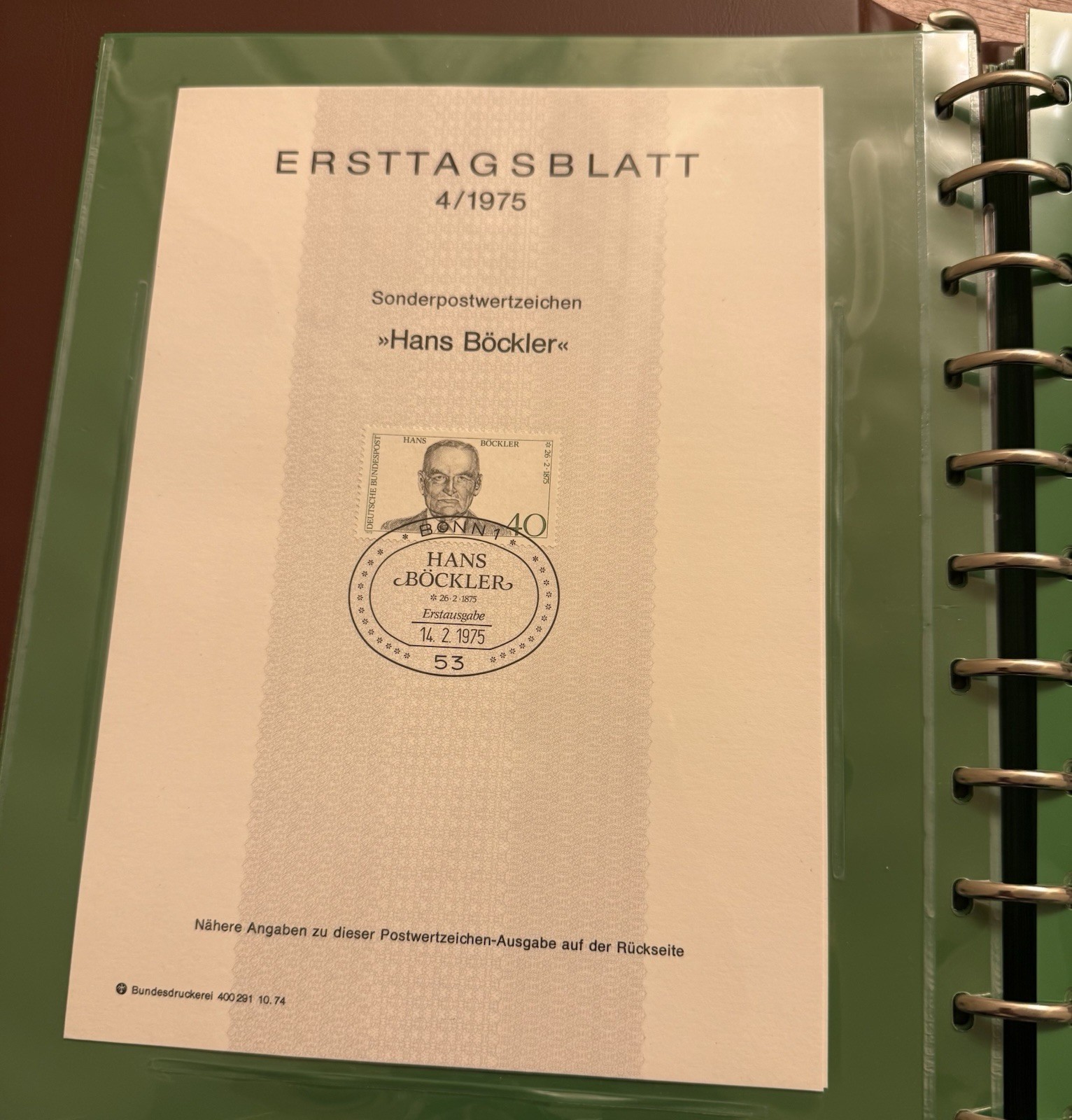 Lot Of 76 German ERSTTAGSBLATT Sonderpostwertzeichen Stamp Sheets 1974-1977 RARE