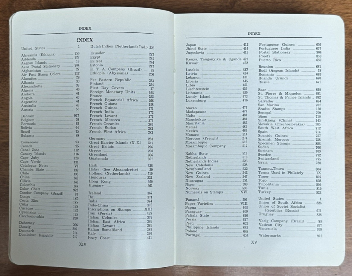 Sanabria's 1943 Standard Catalog of Air Post Stamps, unabridged