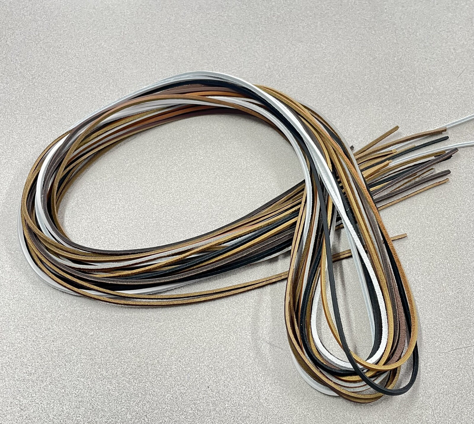 LEATHER LACES - 1/8" X 72" Rawhide Shoe Lace String Shoelace Bootlace Cord