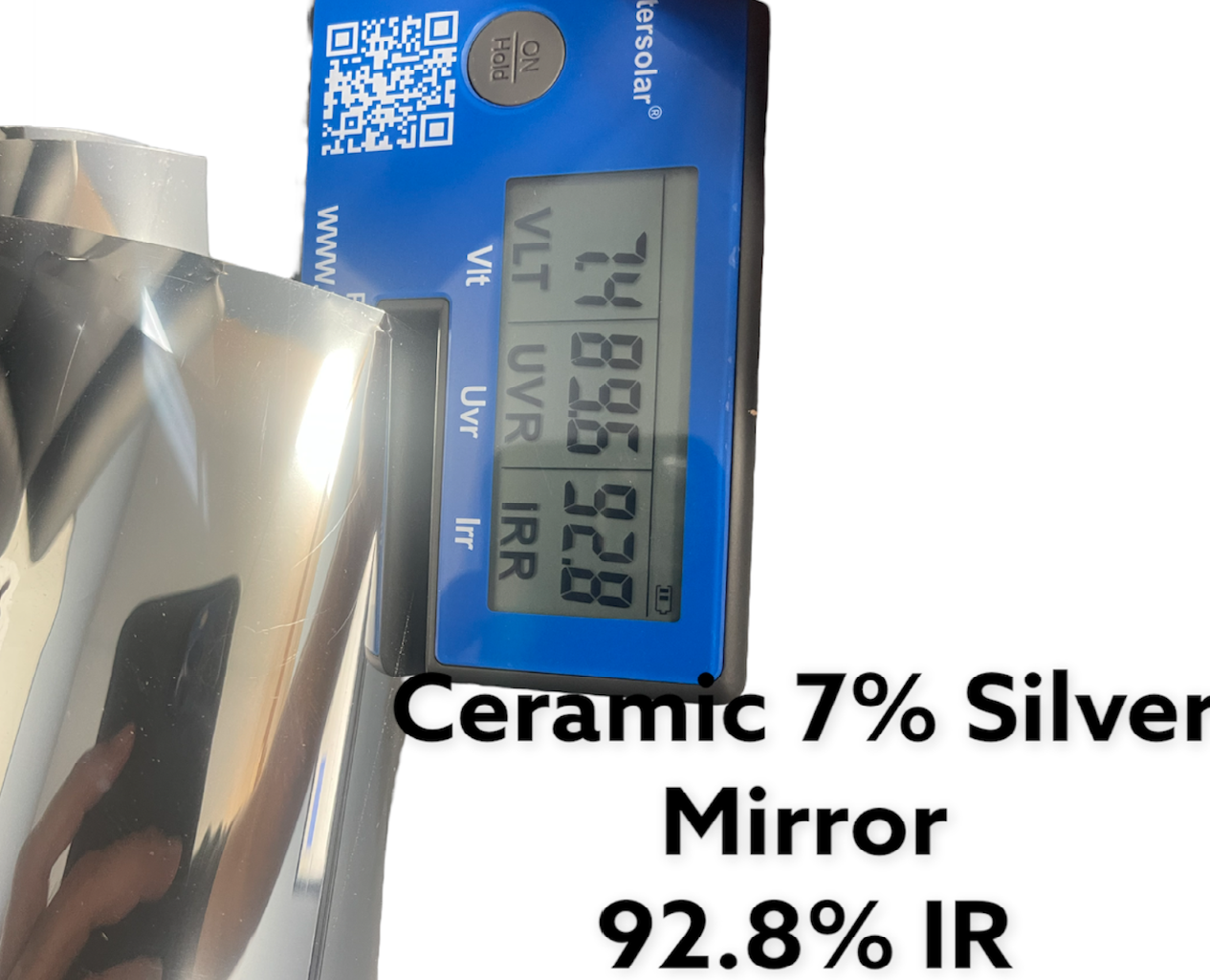 Intersolar® Silv05 Window Film One Way Mirror Silver 5 (Very Dark) Free shipping