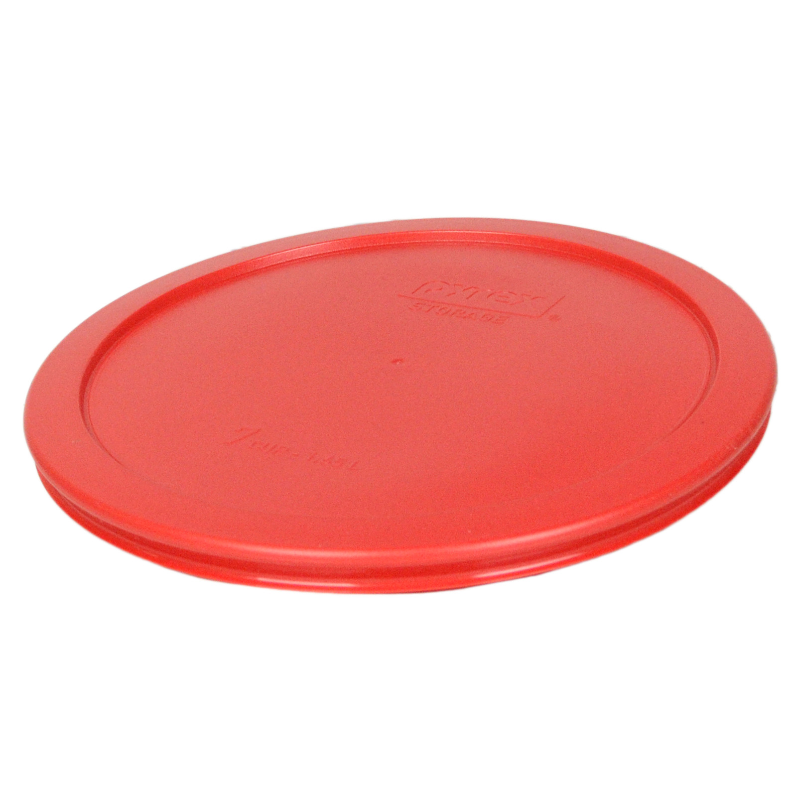 Pyrex 2 Pack Red Plastic Round 6/7 Cup Storage Lid Cover 7402-PC for Glass Bowl