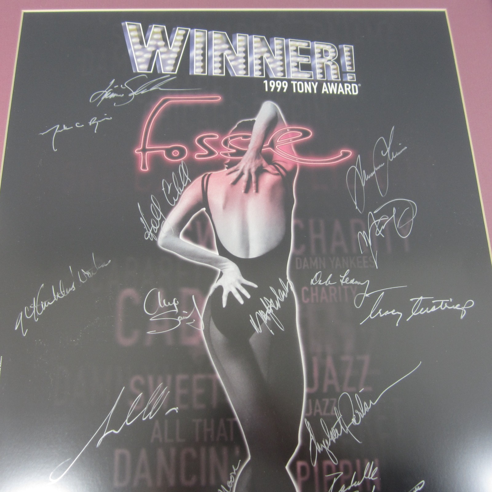 Fosse 1999 Tony Award Best Musical Cast-Signed Poster from Broadway Play