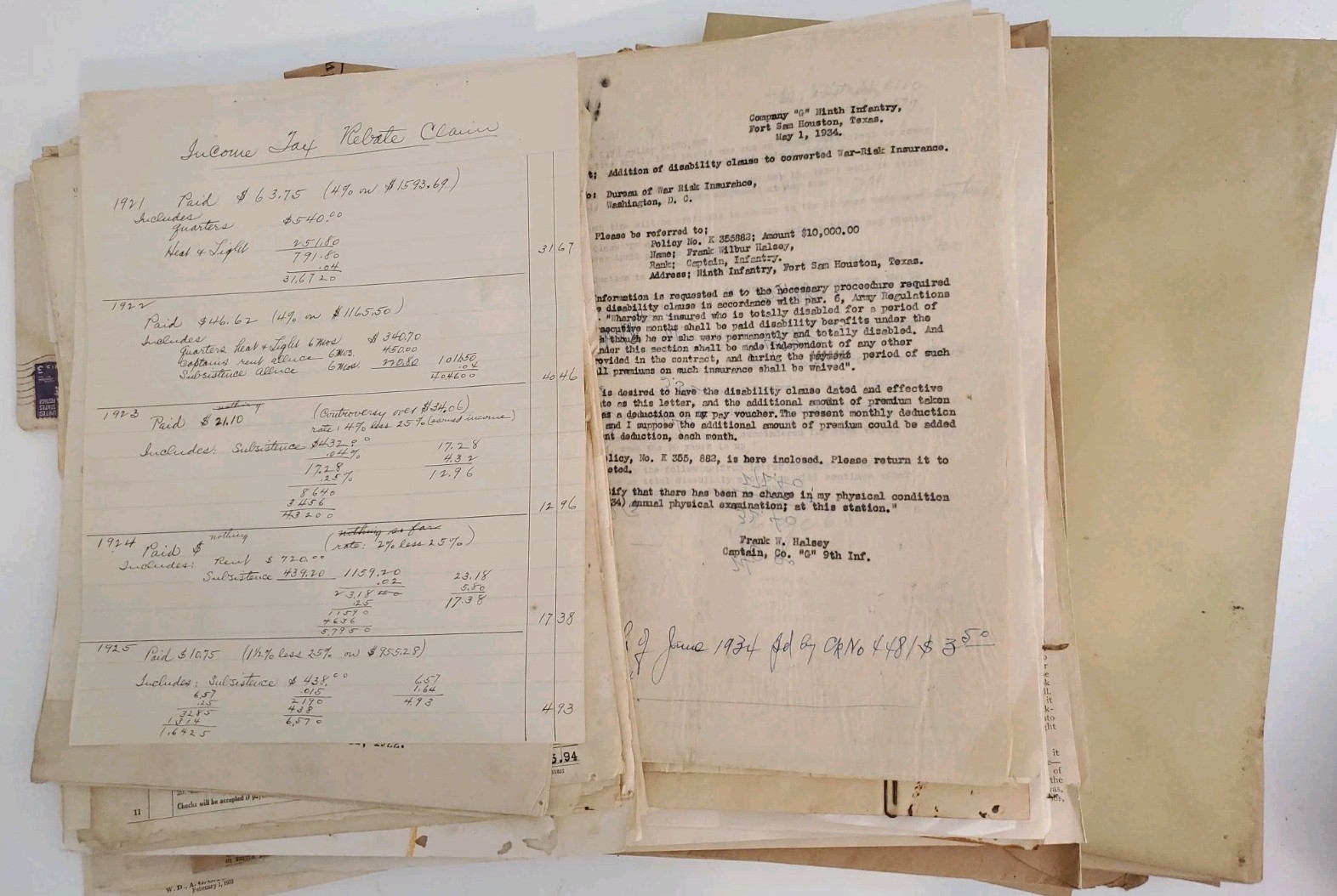 Huge 13.8lb Frank W. Halsey Army Estate Ephemera Lot 1910s-1950s VPI Chilkoot ++