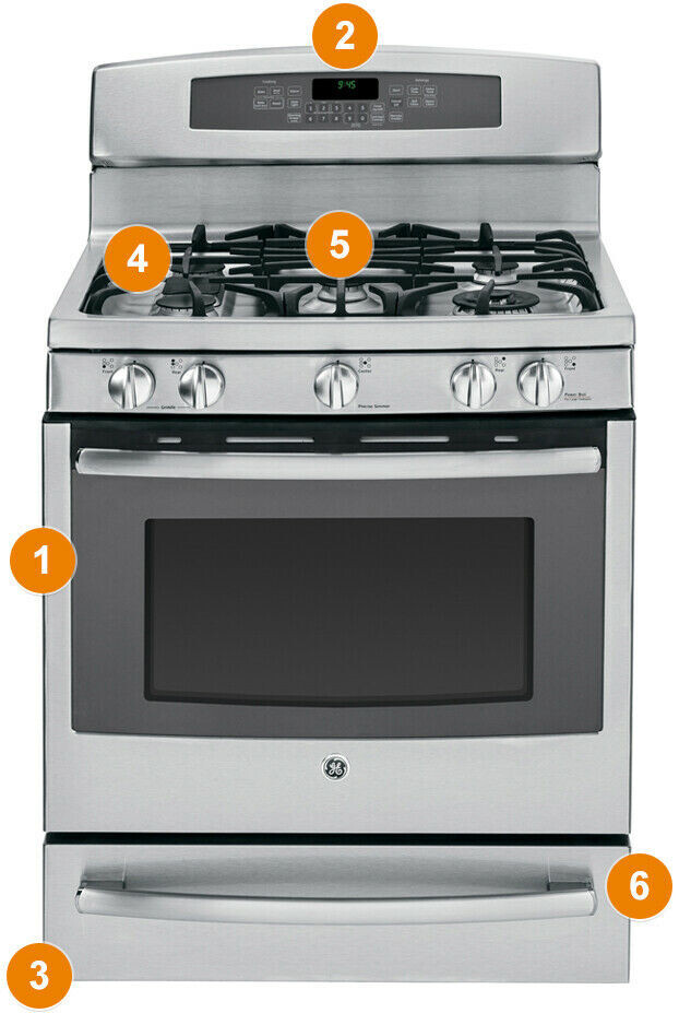 New WB30X24111 OEM Dual Radiant Element for GE Stove AP5989975 PS11729126 - 9"