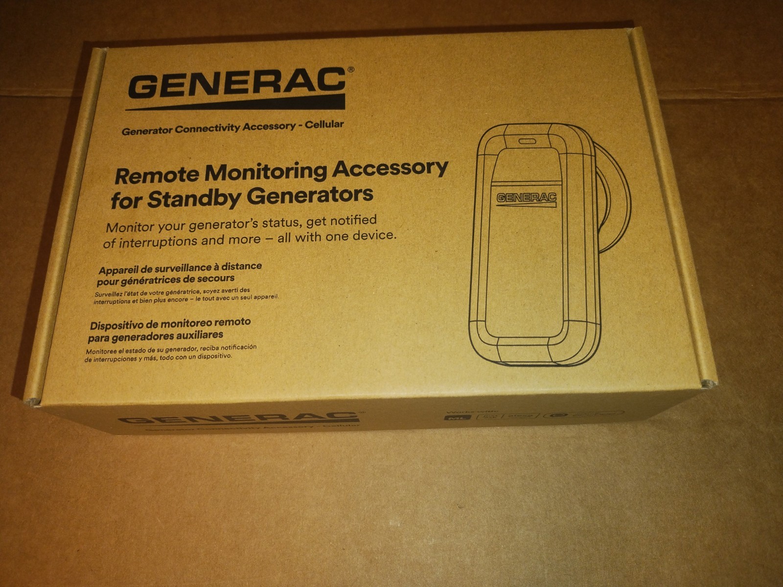 Generac Generator Remote Monitoring Connectivity Cellular KIT Mobile Link 12V