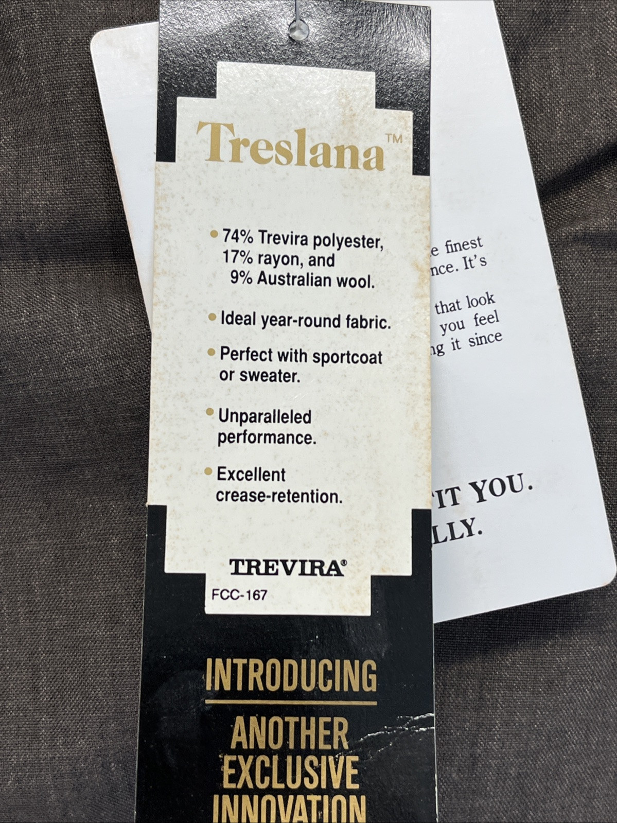 Farah Trevira Vintage Pants Men’s Brown 40x32 NWT