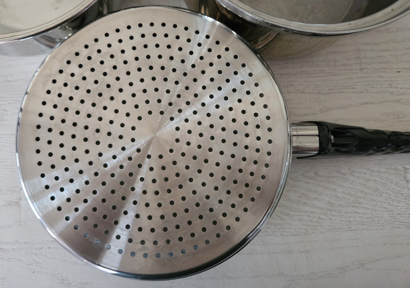 Kitchen Craft Stainless Steel Cookware West Bend Saucepan Pot w/ Steamer & Lid