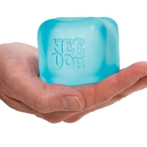 Blue NeeDoh Nice Cube Stress Ball Fidget Toy Brand New In Box