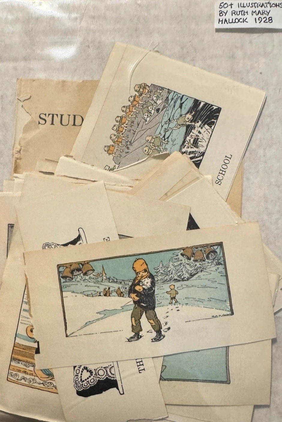 Ephemera 1928s Colorful Illustrations 50+ by Ruth Mary Hallock Children Fairy Ta