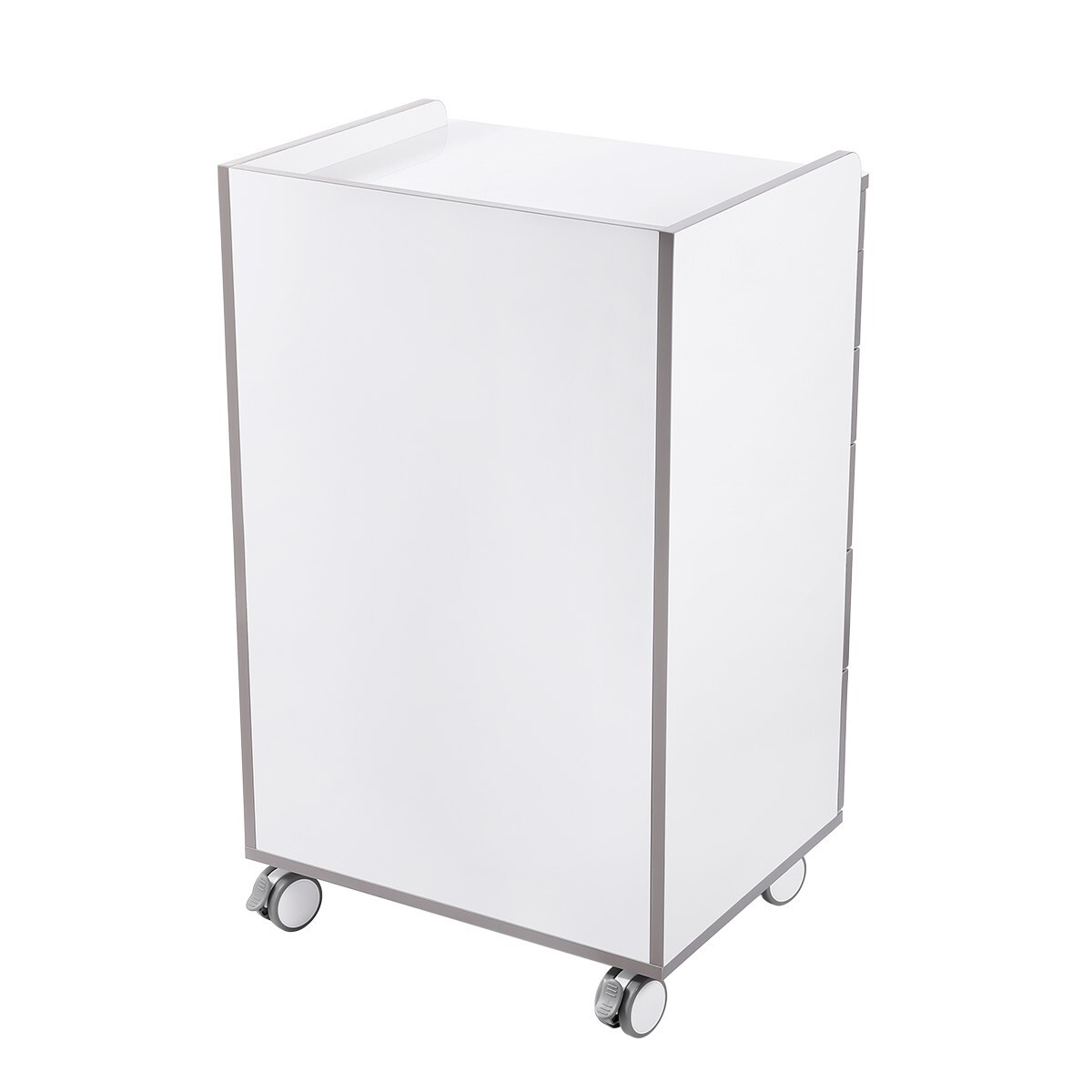 Dental Mobile Medical Cart Cabinet 5 Drawers Instrument Stand Lab Overbed Table