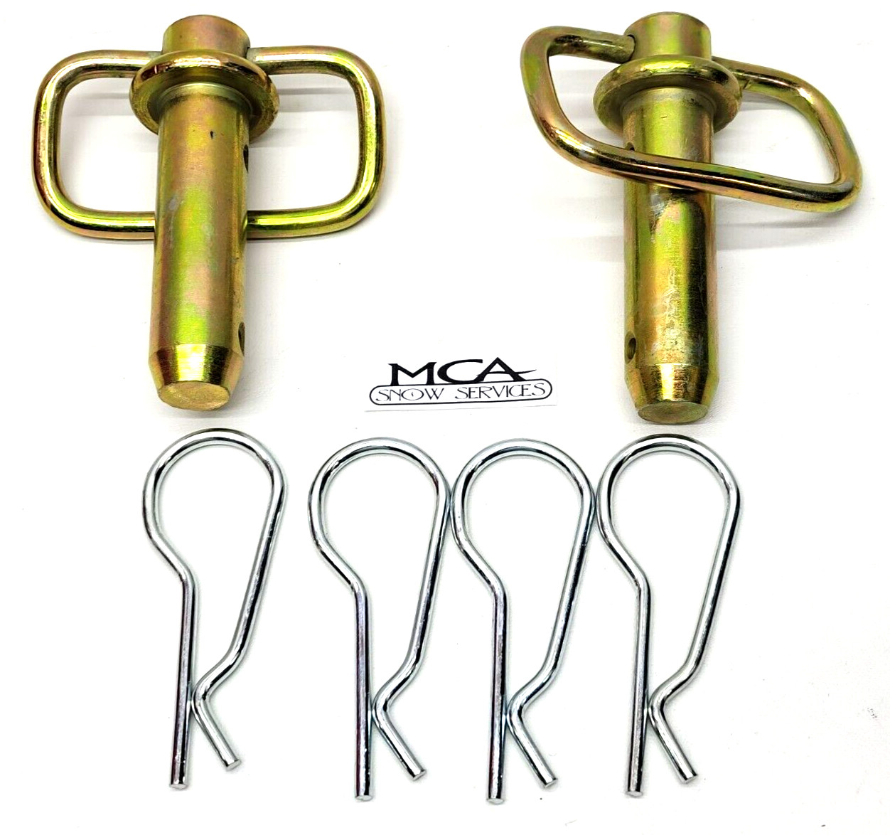 WESTERN SNOW PLOW PIN UNIMOUNT 2 HITCH PINS 4 COTTER 93028 93028K 91965