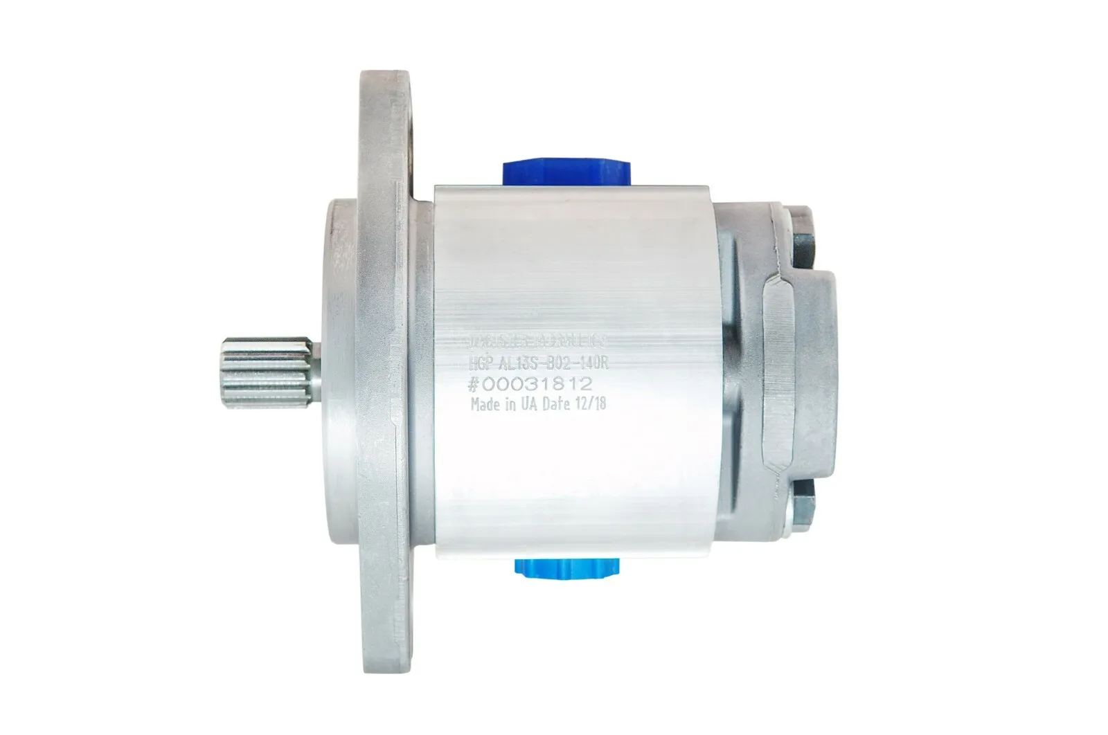 Hydraulic Gear Pump 13 Tooth Spline Shaft CID 0.97 - 2.74 SAE B-2 bolts GPM 3-29