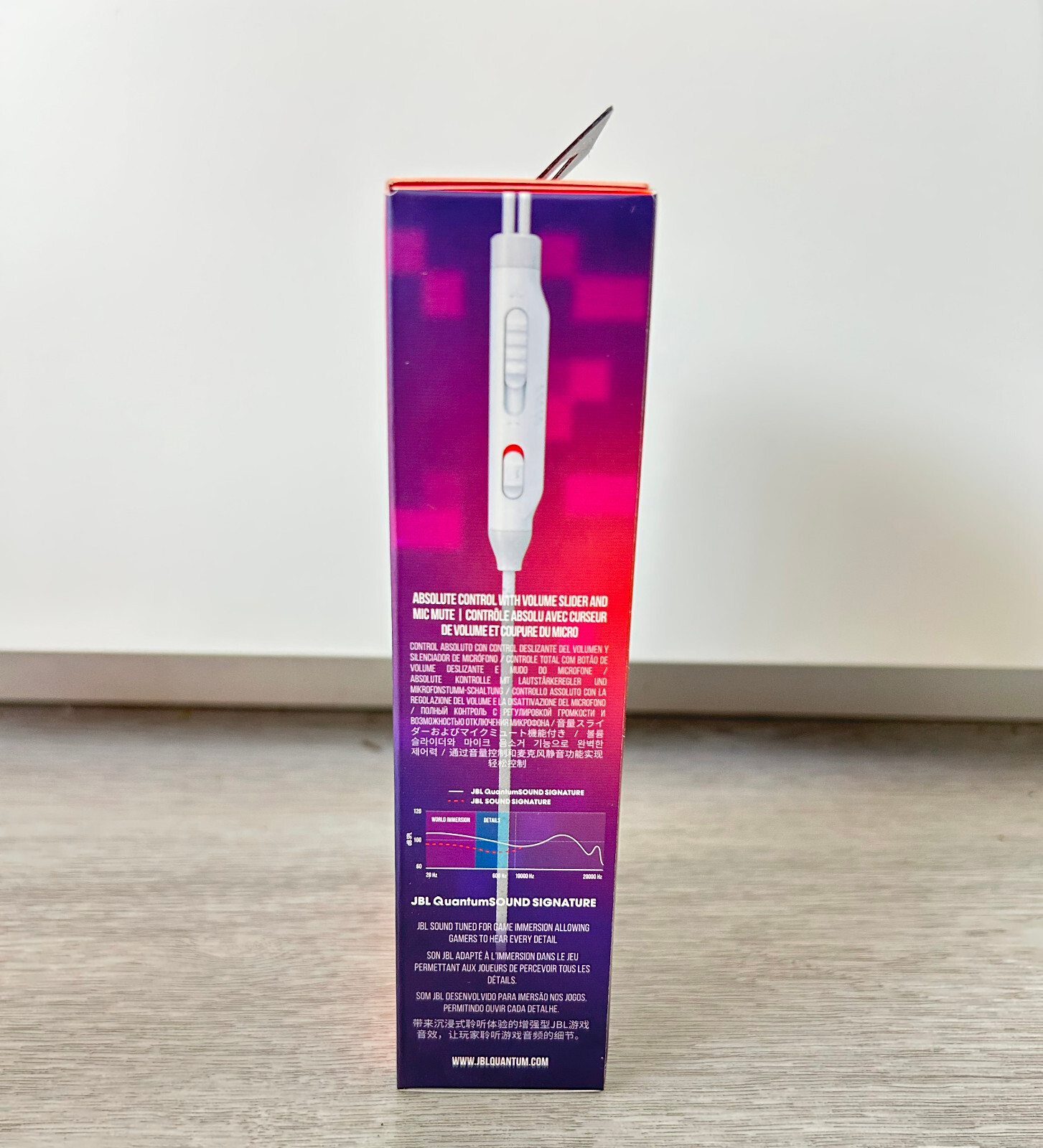 JBL Quantum 50 White Gaming Earphone/Headset/3.5mm Plug Earbuds High Performance