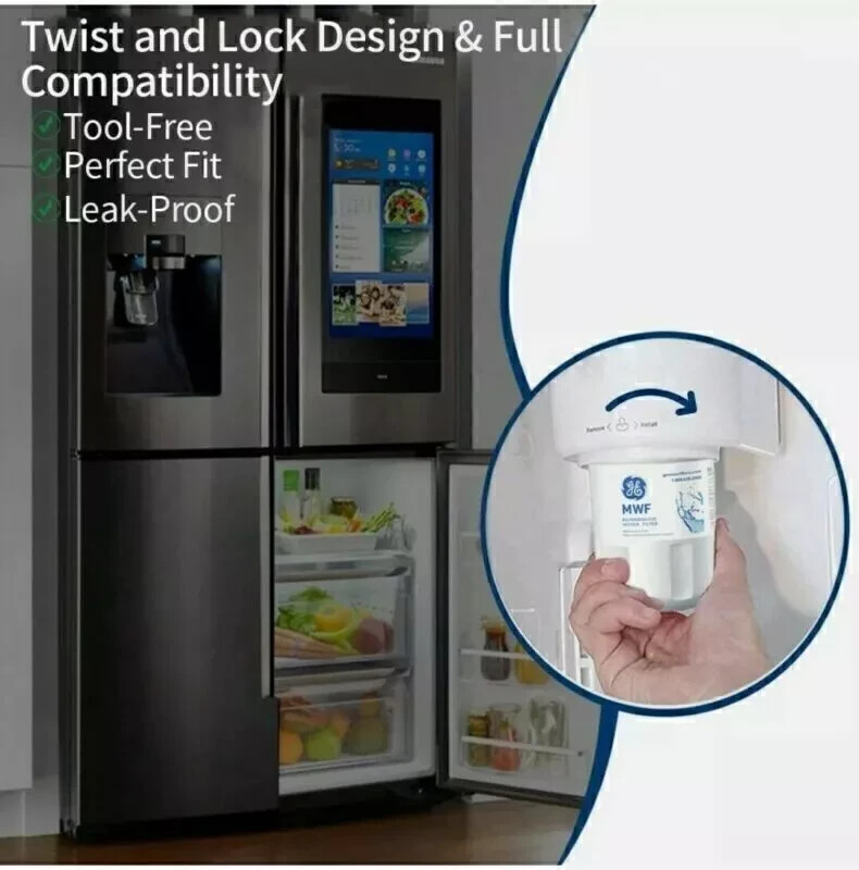 1 PACK GE MWF MWFP 46-9991 GWF Smartwater Genuine Refrigerator Water Filter US