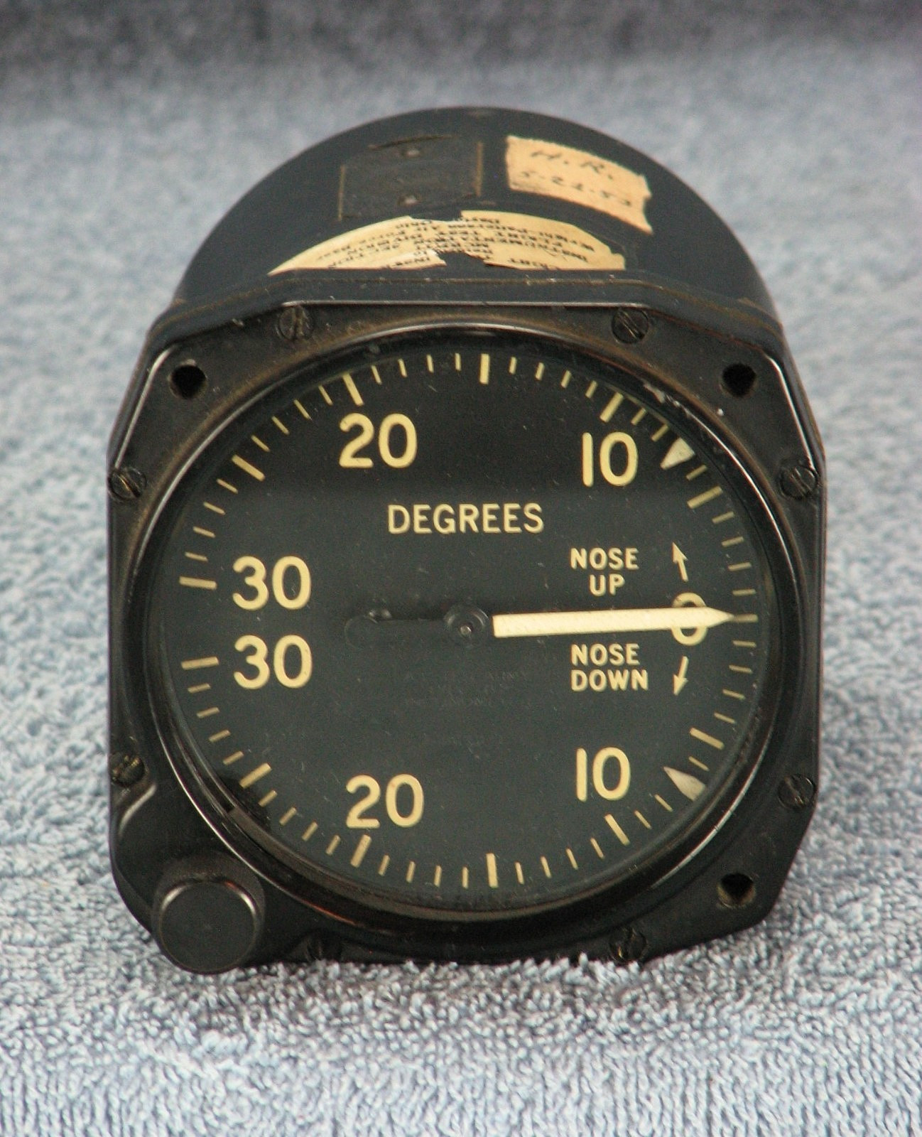 Airship/Blimp/Zeppelin Inclinometer Gauge, WWII and later - From my Collection