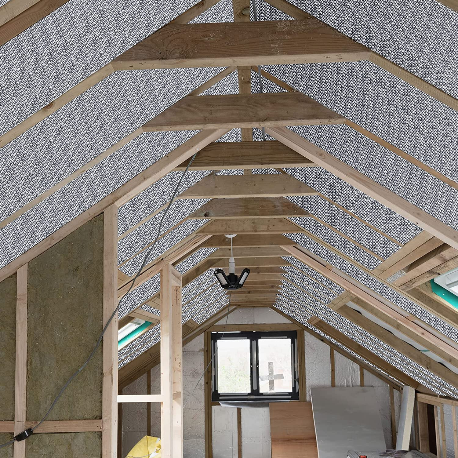 GARAGE DOOR INSULATION KIT PRE-CUT 16 PIECES 24"X48" R8.9 6MM + HEAVY DUTY TAPE