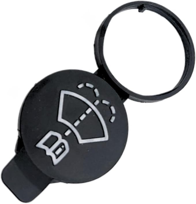 Windshield Wiper Fluid Cap - OEM Replacement Washer Reservoir Black