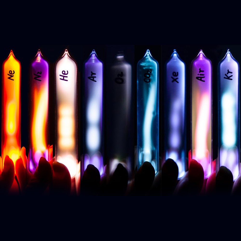 Rare Luminous Gas In Sealed Glass 99.999% Pure Krypton Helium Neon Argon Xenon