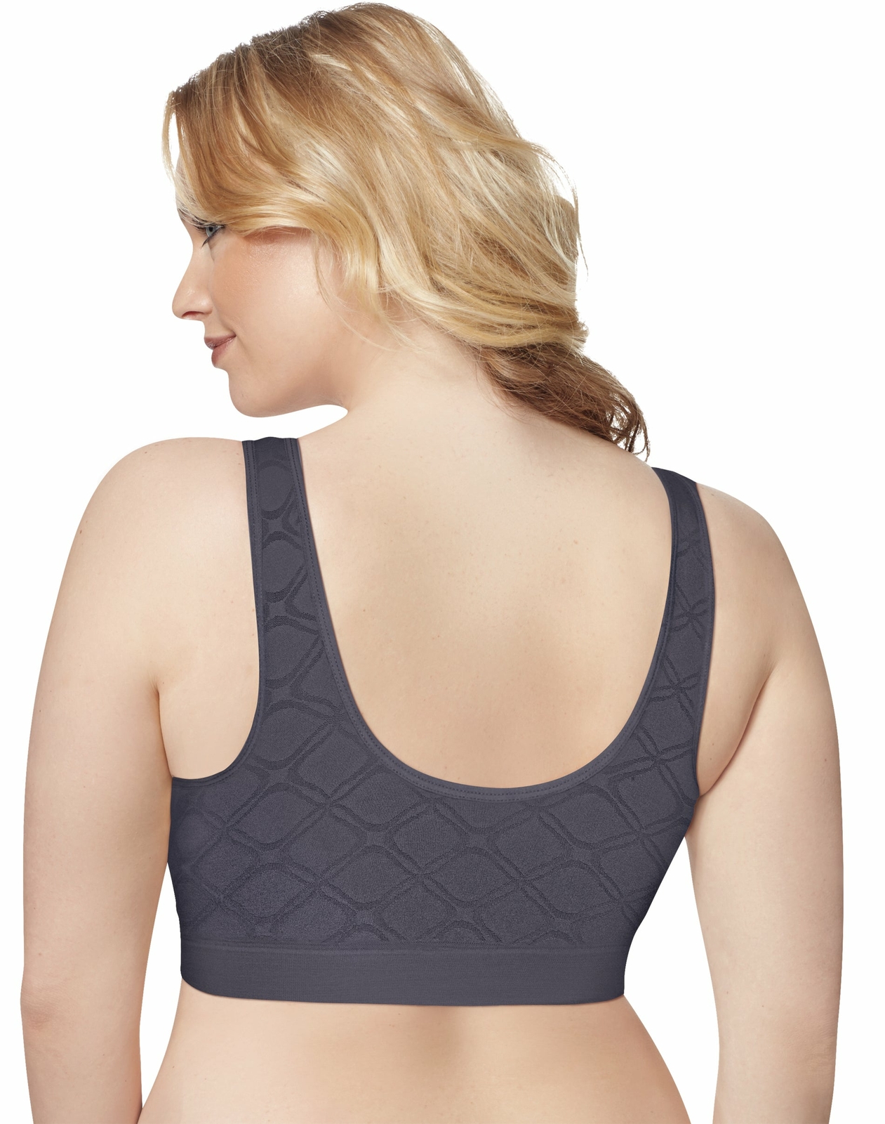 Just My Size Wirefree Bra Moisture Control Pure Comfort Seamless Plus Size 1x-6x