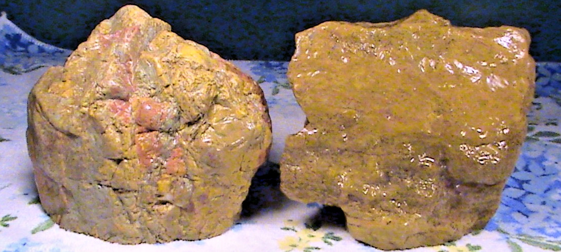 Mixed Yellow Jasper Agate Lot, Rough Natural Lapidary Rocks, 5 LBS, 6 OZ, #291