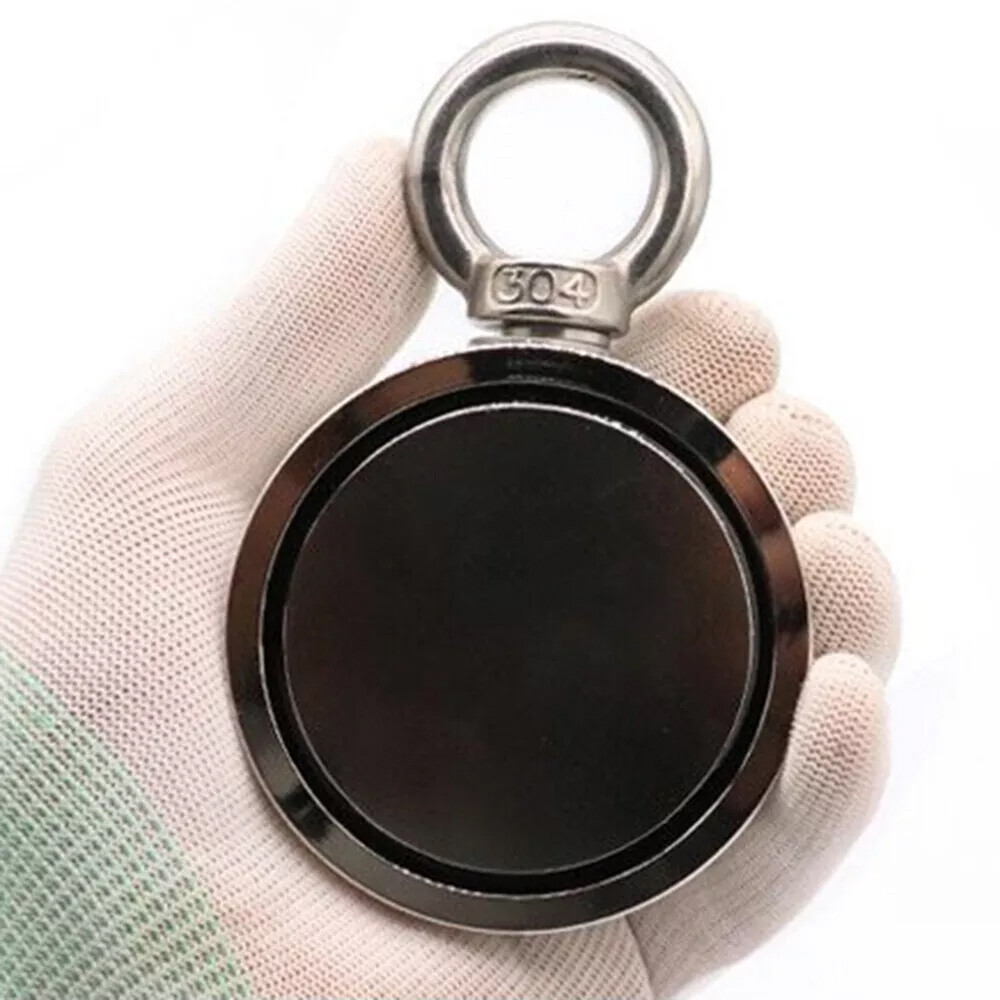 Fishing Magnet Kit Up To 2000lbs Pull Force Super Strong Neodymium +65ft Rope