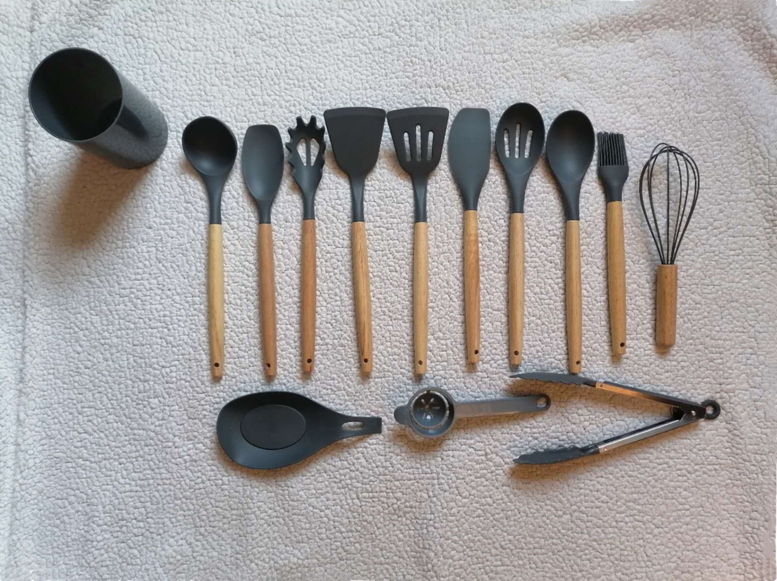 14 Pcs Silicone Cooking Utensil Kitchen Set Heat Resistant Nonstick Spatula Tool