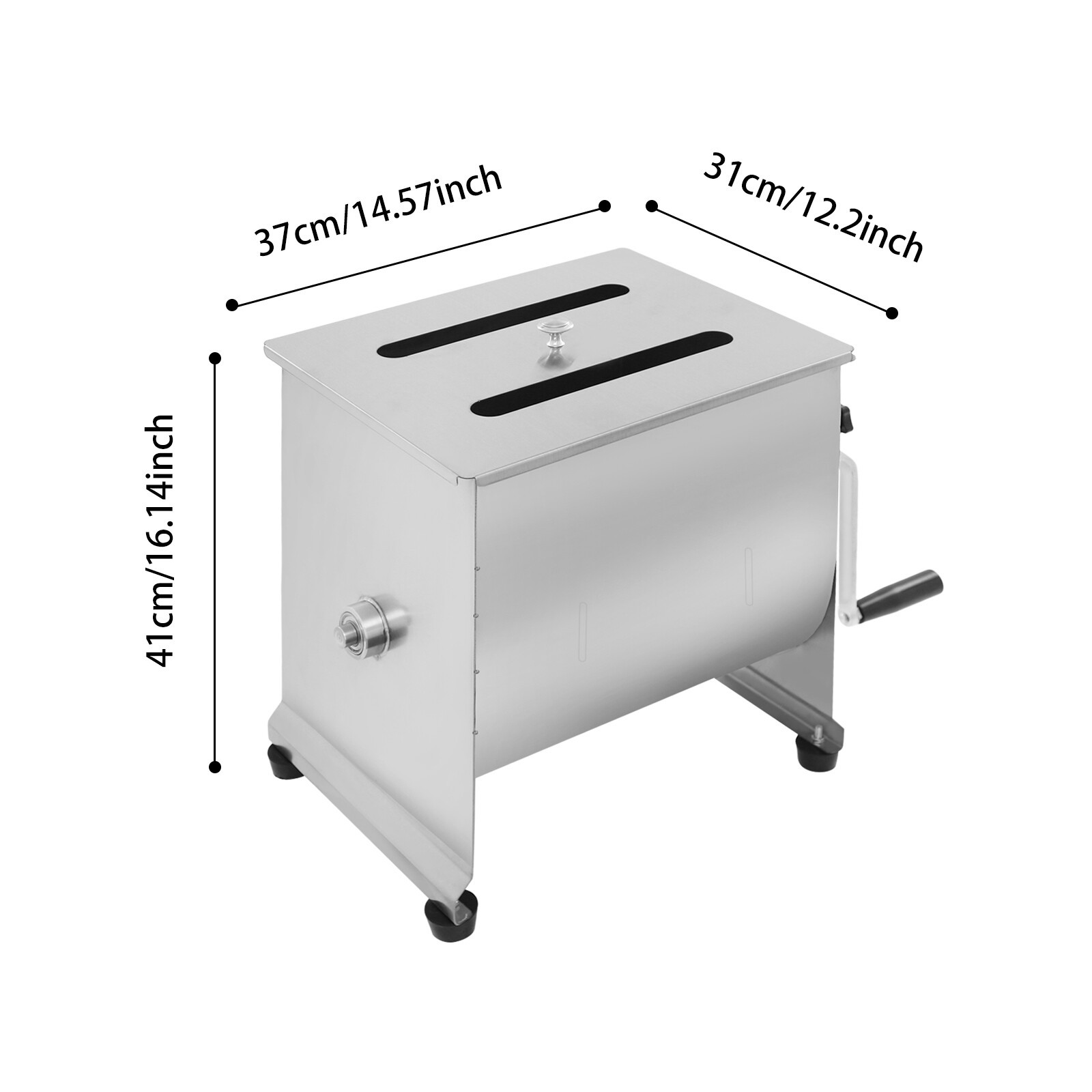 Commercial Tilting Mixer, Manual Meat Mixer, Sausage Mixer Machine 44lbs