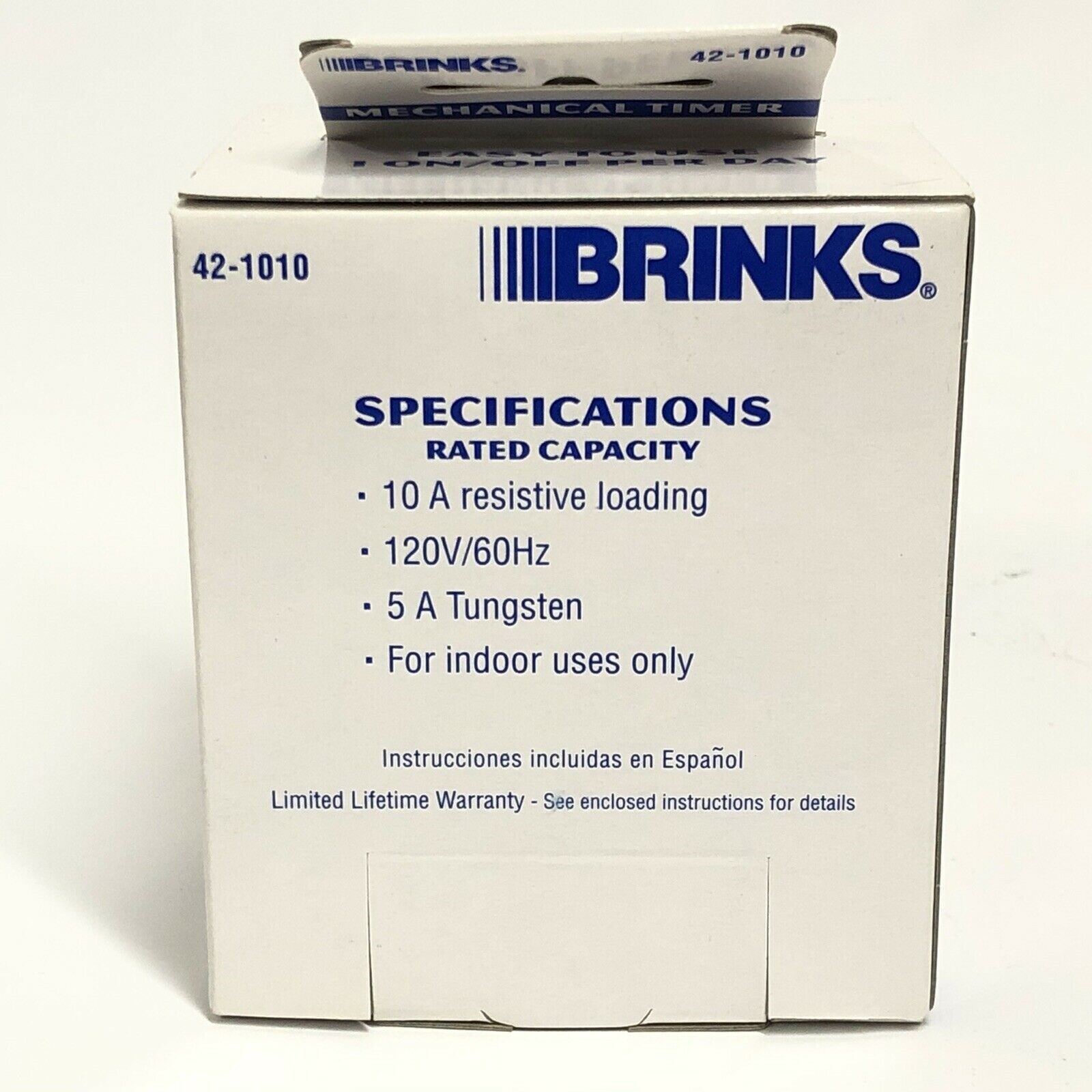 Brinks Security Mechanical Timer 42-1010 Indoor 1 On/Off Per Day New In Box