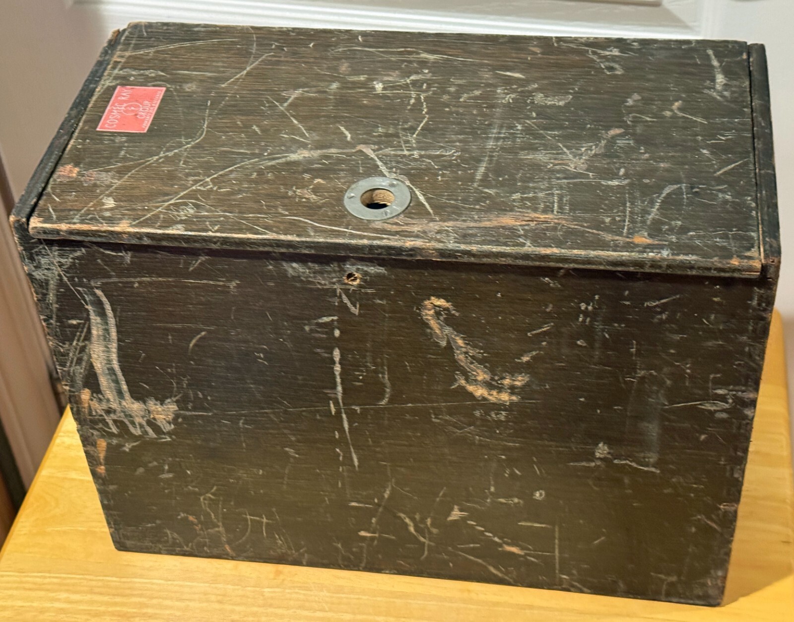 Vintage - David White - IMPROVED Surveying TRANSIT low serial #- w old wood box