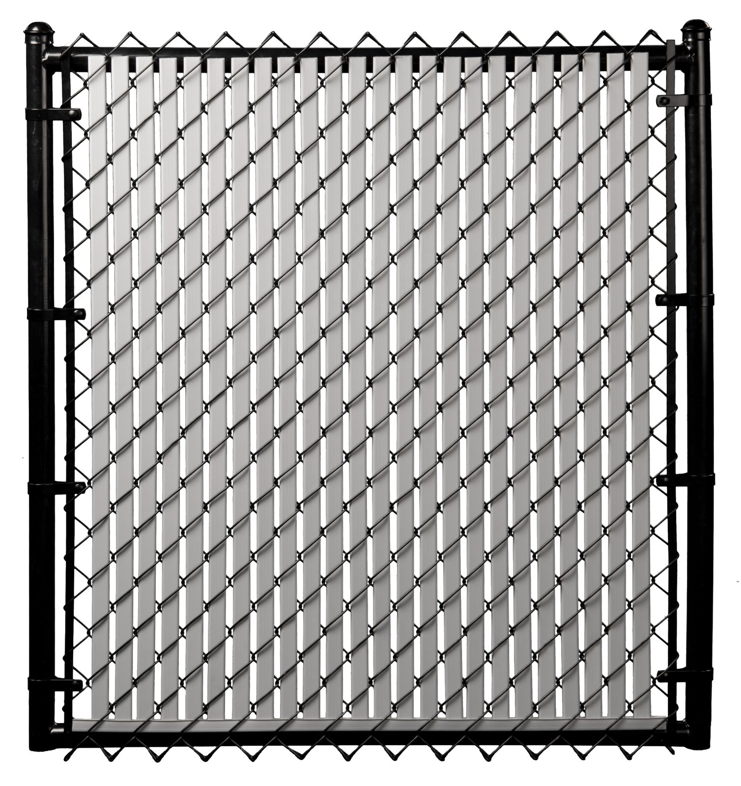 Chain Link Gray Double Wall Tube™ Privacy Slat For 6ft High Fence Bottom Lock