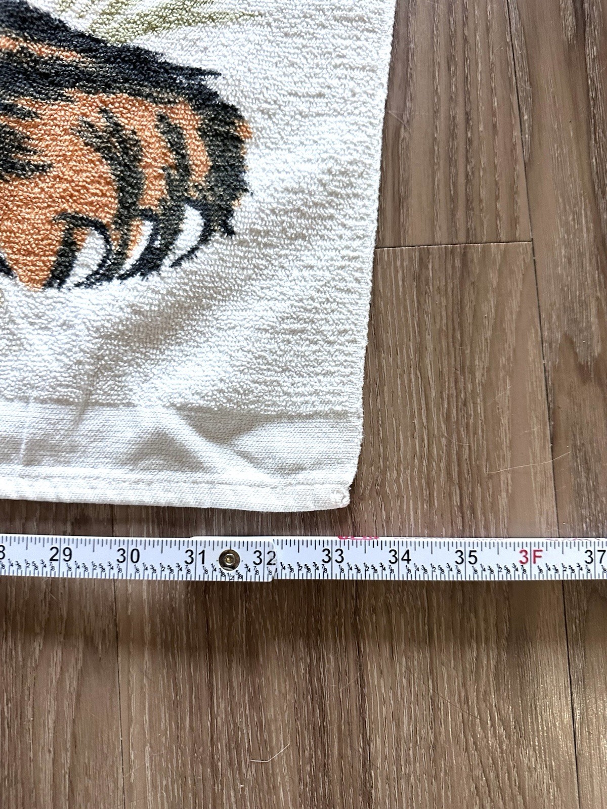 VINTAGE ESSO EXXON 1960s Tiger Beach Cannon Towel Terry cloth Advertising Fuel