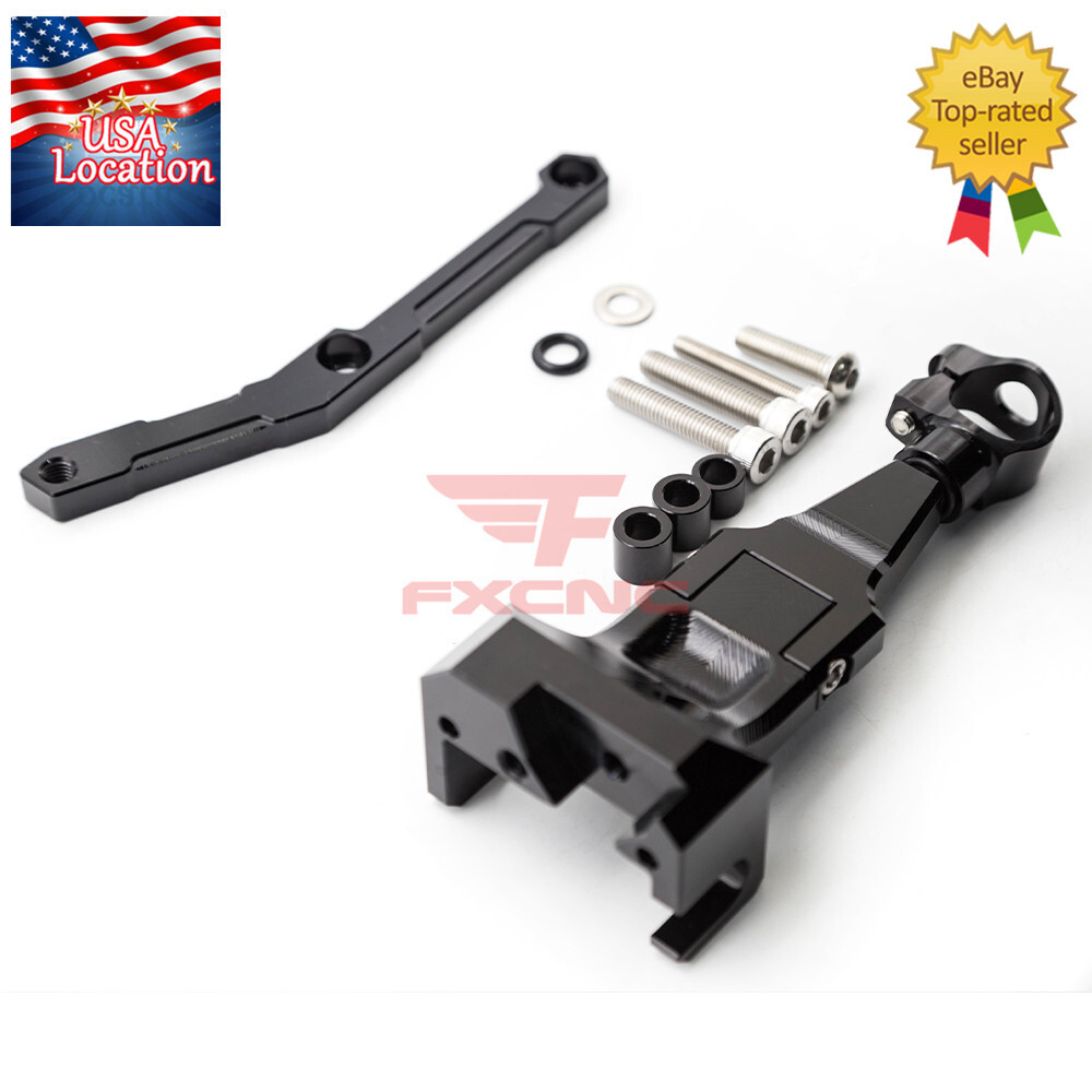 For Yamaha MT-09 FZ09 2013-2020 Carbon Fiber Steering Damper Bracket Mount Kit