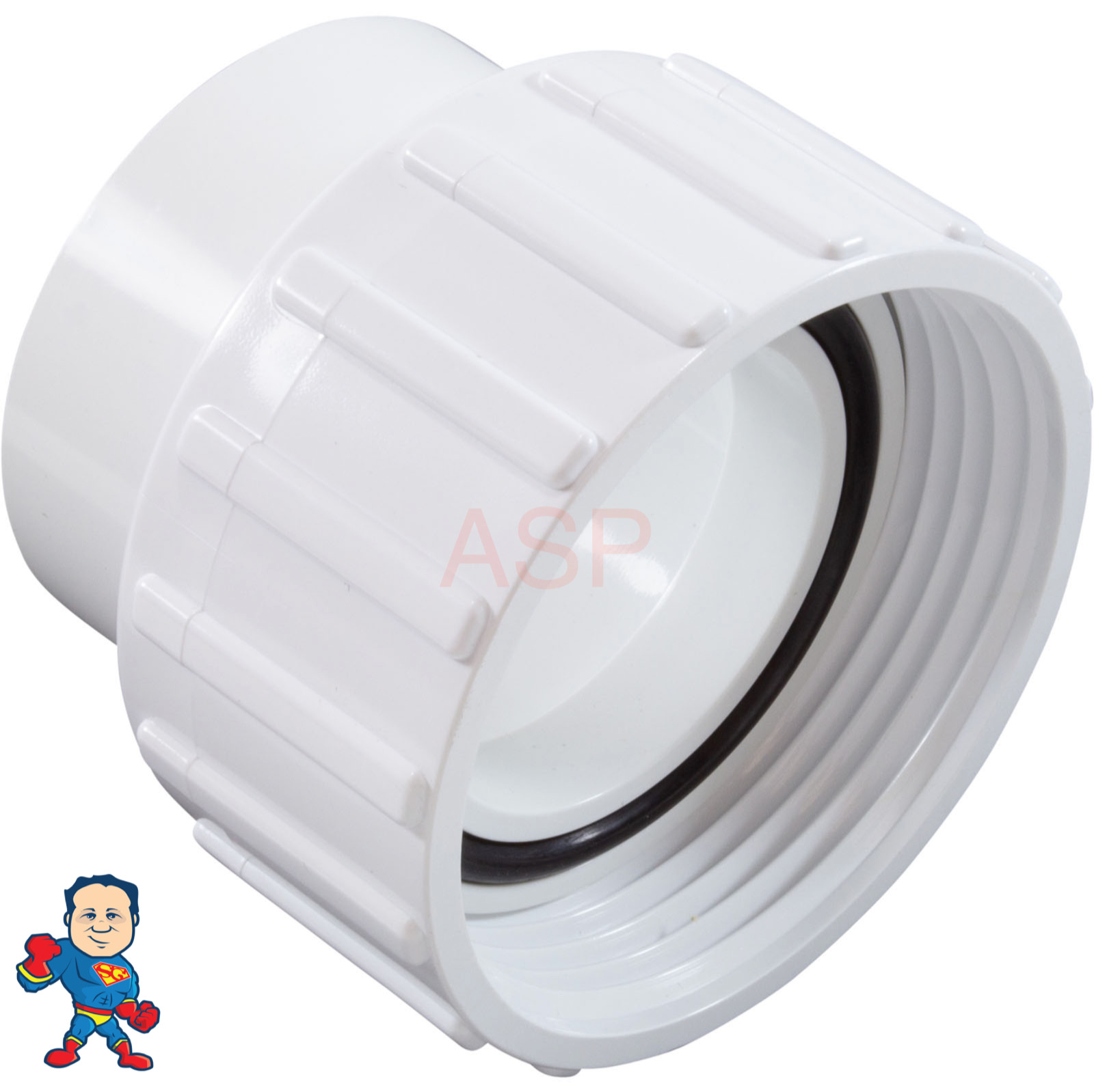 (1) Hot Tub Spa 1 1/2" Slip X 1 1/2" Pump Union with Gasket Video How To