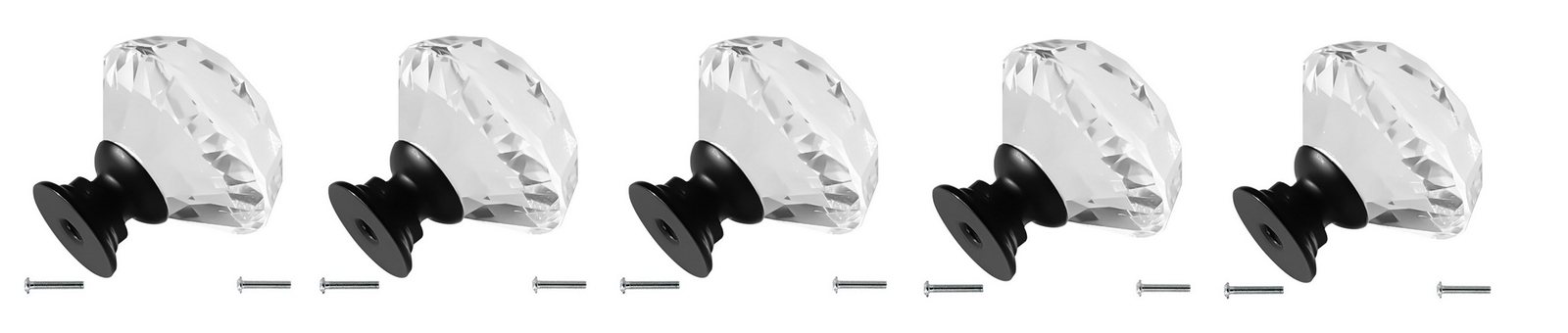 Dynasty Glass Cystal Kitchen Cabinet Door Hardware Knobs Handles - Color Choice