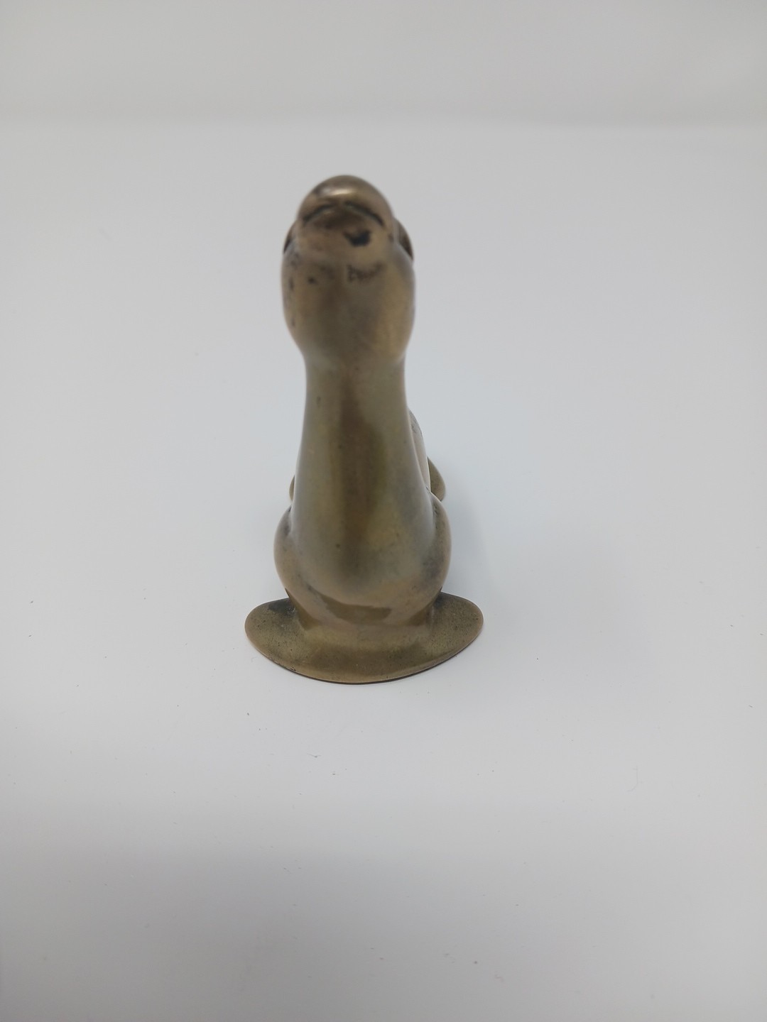Vintage Seal / Sea Lion Solid Brass Statue Figurine Paperweight 3” Tall MCM