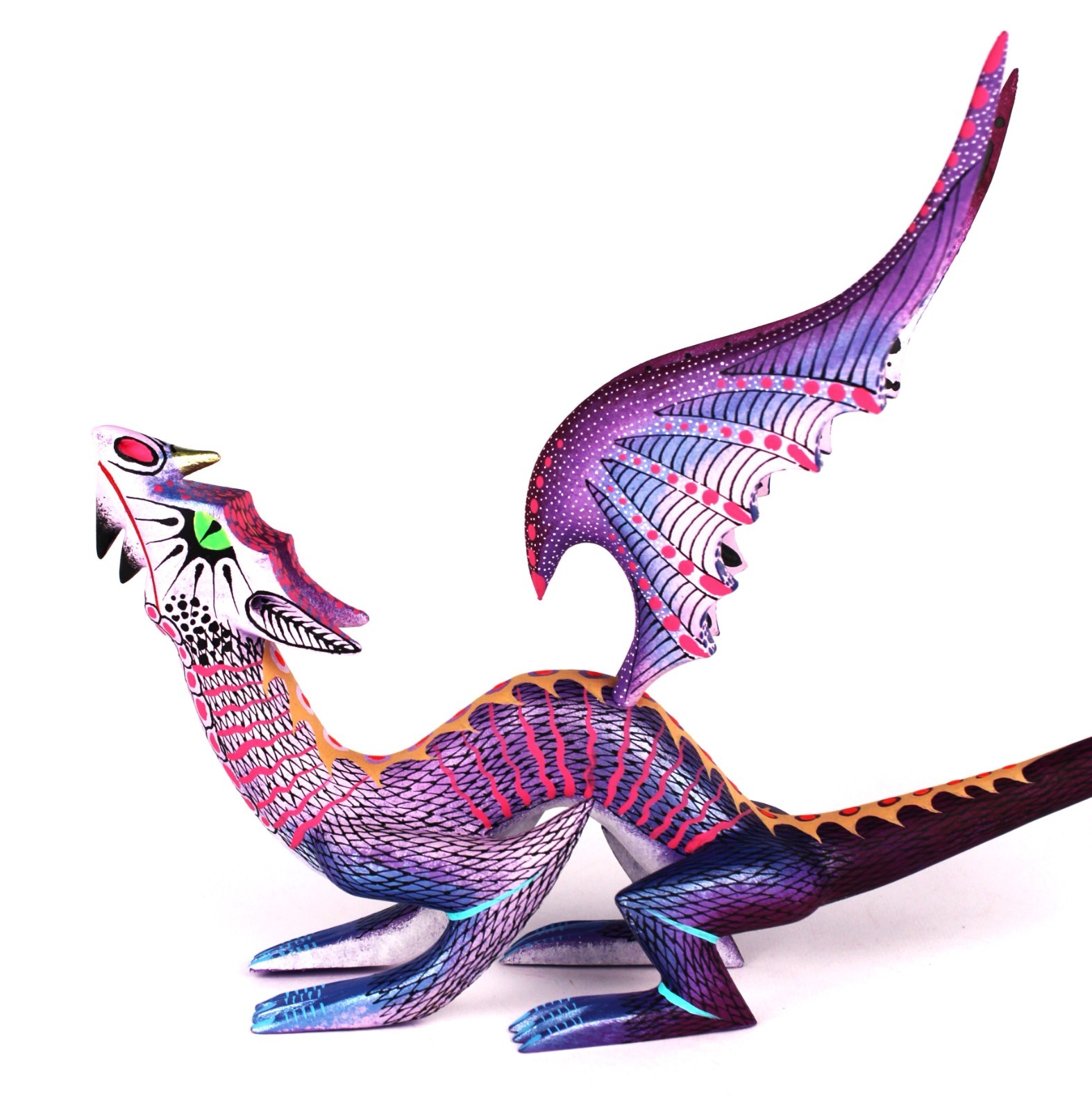 Oaxacan Wood Carving David Blas Mystical Dragon Oaxaca Mexican Folk Art Alebrije