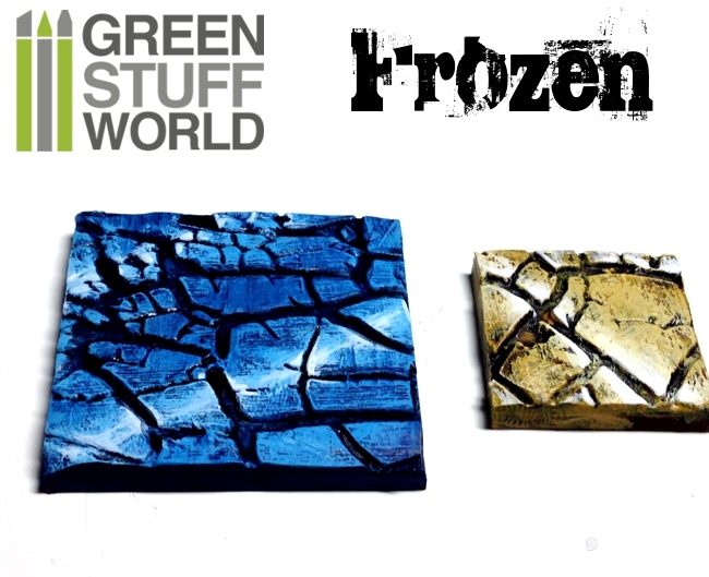 Frozen Drought Fields Texture Rolling Pin for Warhammer Bases
