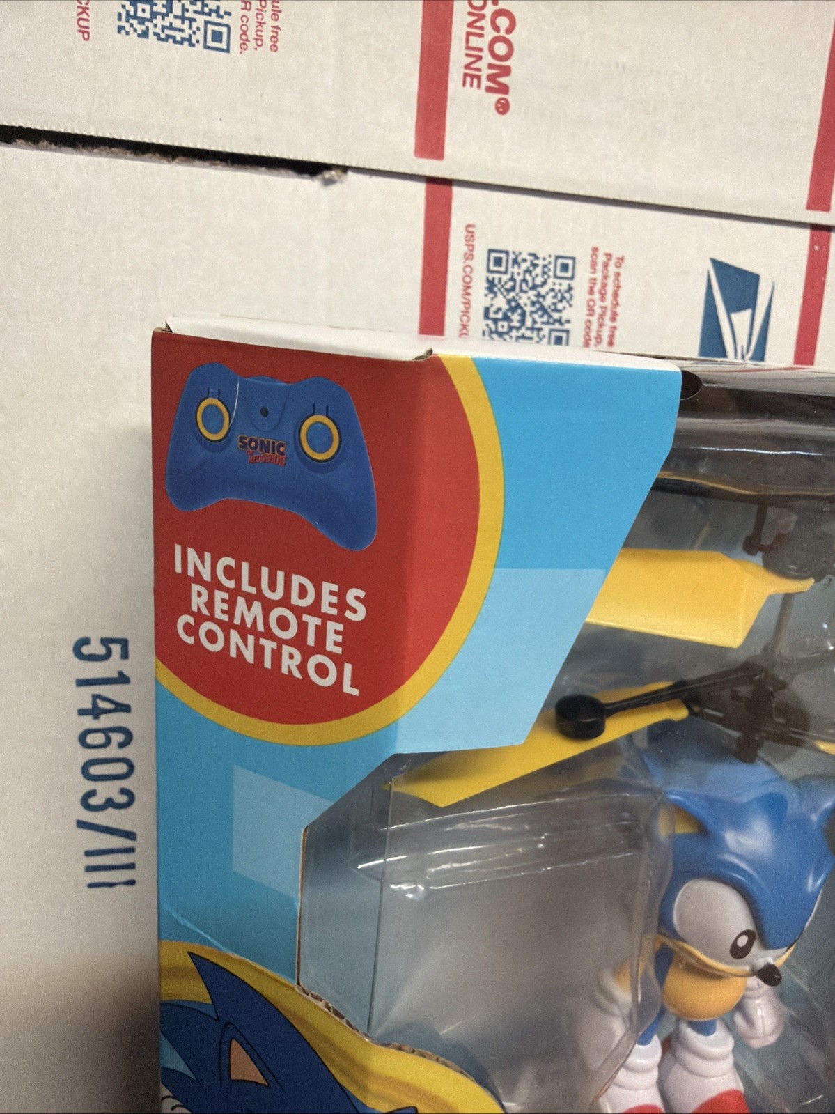 Classic Sonic The Hedgehog HELI-DRONE FLYER Inc Remote Control Hand Sensor NEW