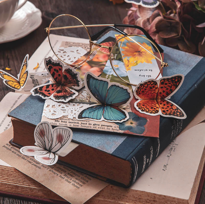 5 Butterfly / Pack 3D Design Flowers Bookmark Reading Readers Gift US Shipping