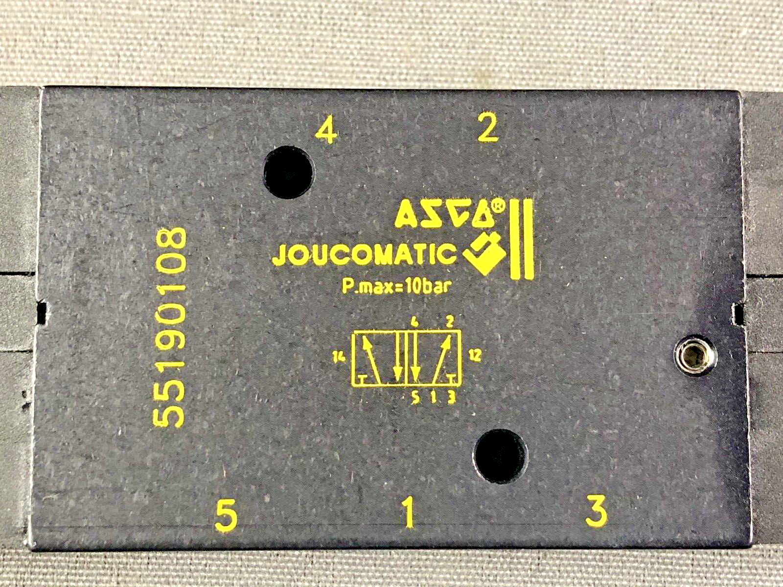 ASCO Joucomatic 55190108 Solenoid Valve 1/4" Port (No Coils)