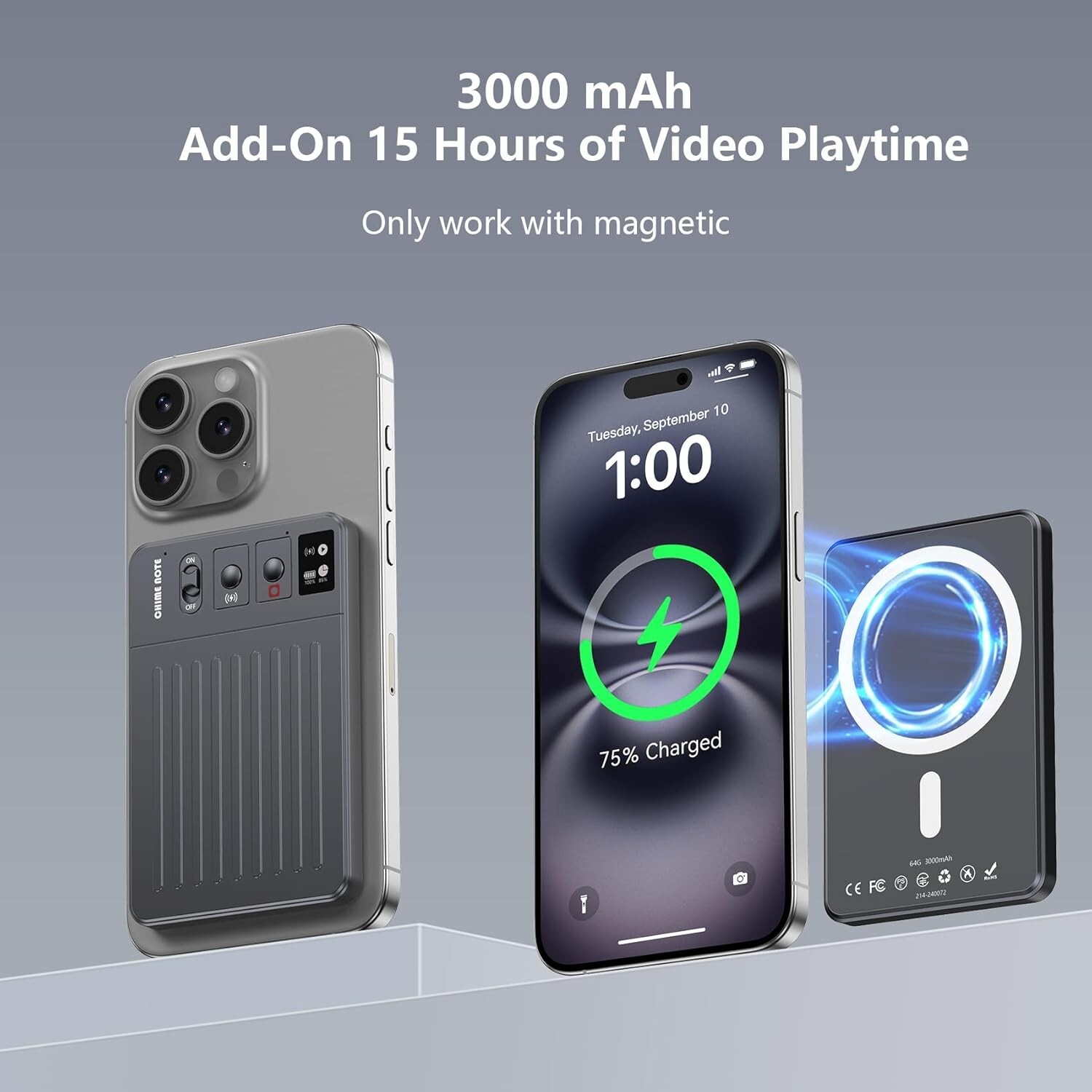 AI Voice Recorder, ｜Custom Summary｜Real-time Translation｜Wireless Charging.