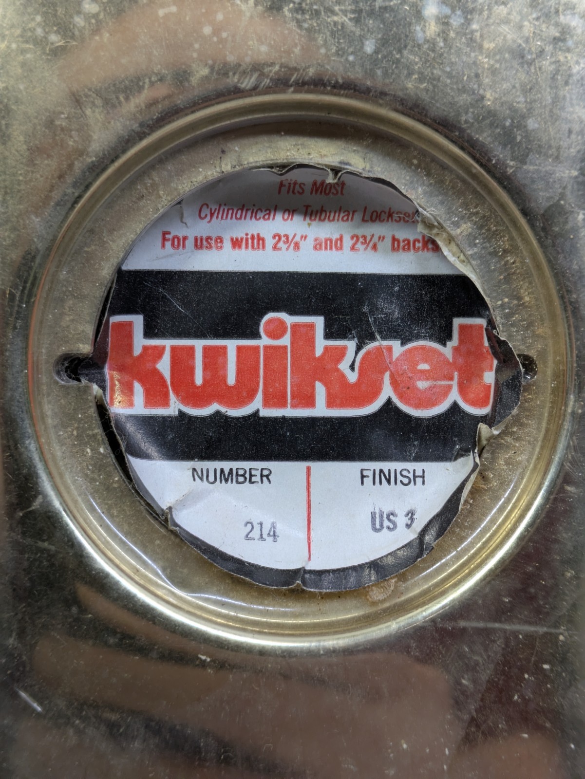 Vintage Kwikset Brass Modernization Kit For Converting Mortise Lock Sets NIP