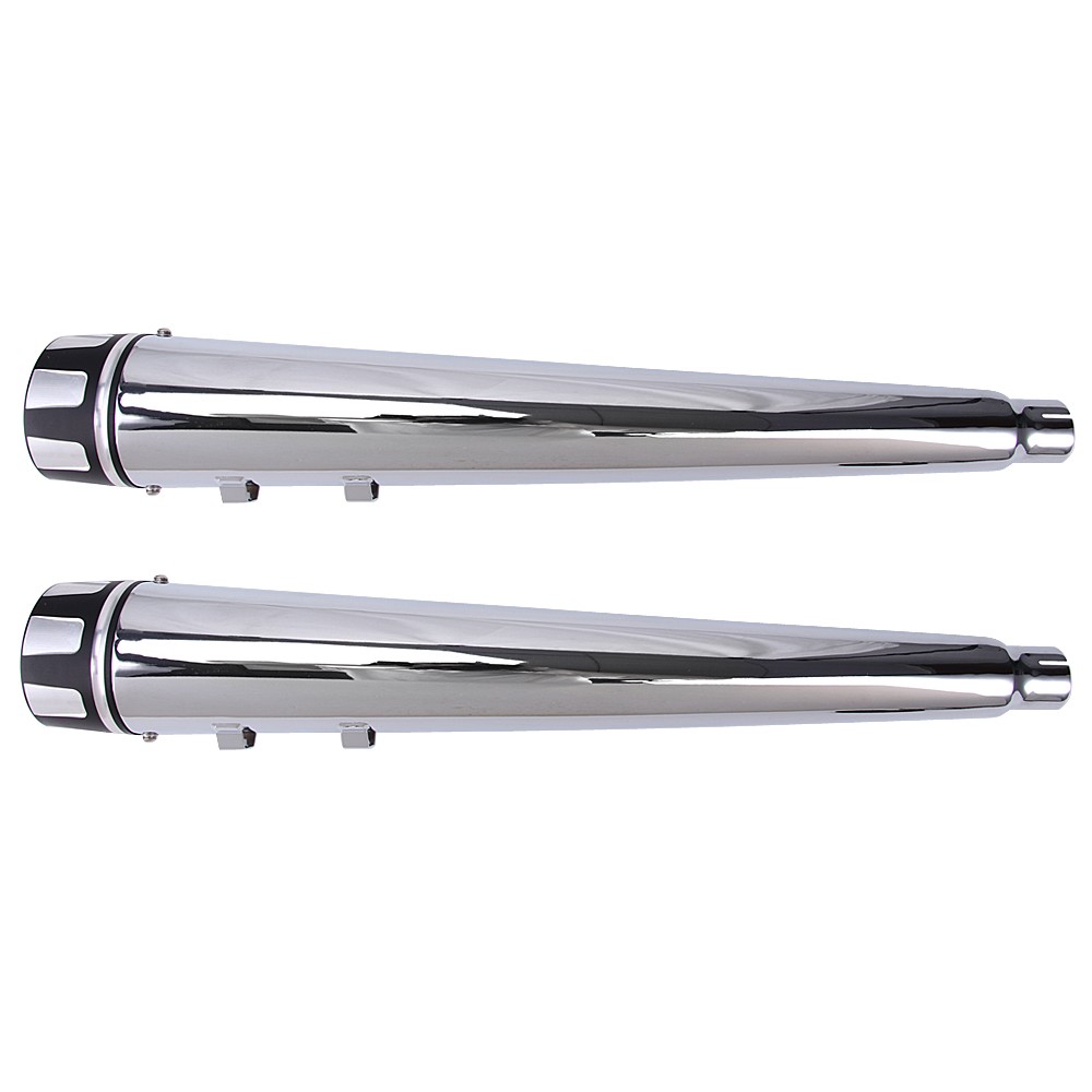 4" Megaphone Exhaust Pipes Mufflers For Harley Touring Ultra Classic Road Glide