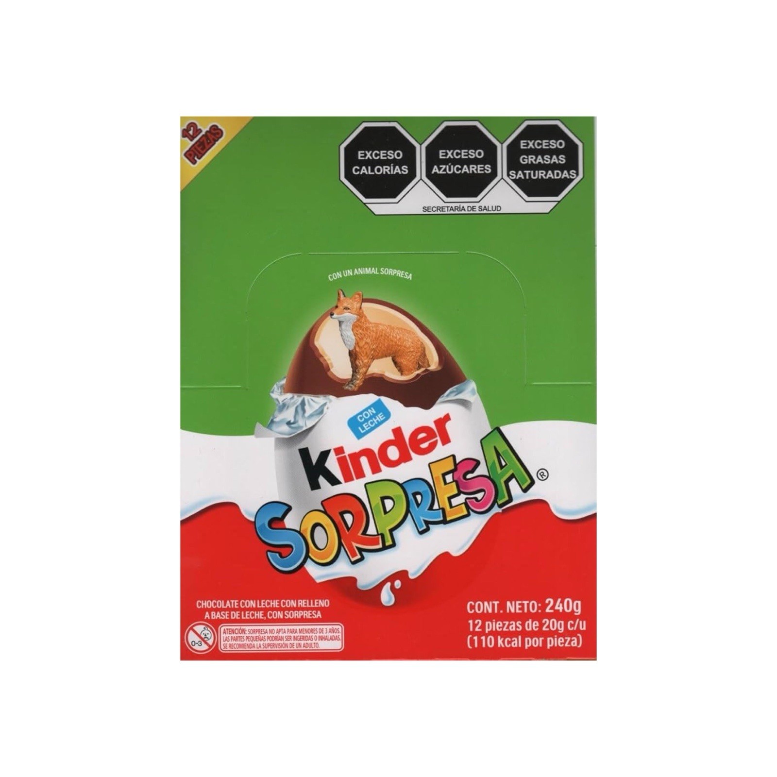 KINDER SORPRESA ANIMALES 🇲🇽 12 PIEZAS - Kinder Surprise (Chocolate Eggs w/Toy)