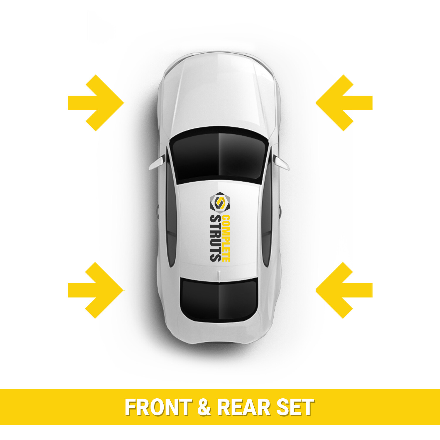 Front Rear Suspension Strut Shock Assembly Kit for 2016-2022 Chevrolet Malibu