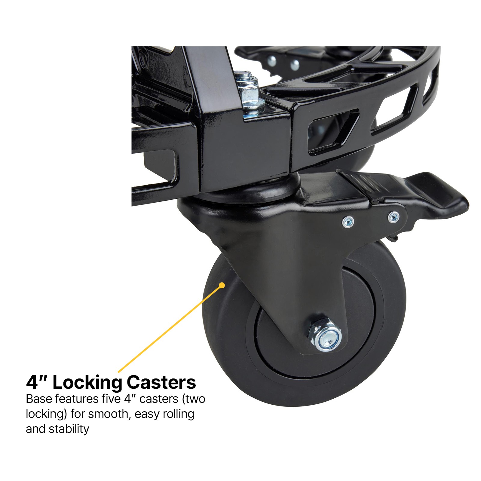 Black Flag™ Adjustable Height High Back Rolling Shop Chair