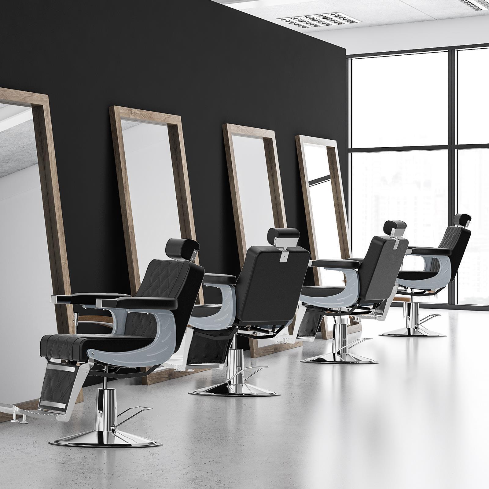 Reclining Barber Chair All Purpose Hydraulic Stylist Chair for Hair Salon Beauty