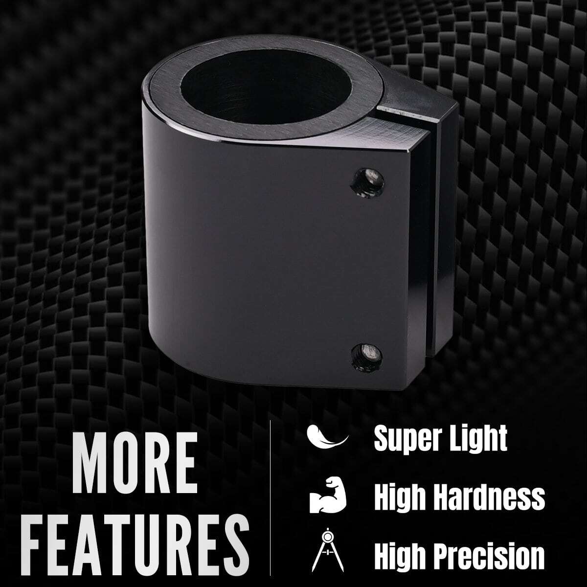 2x High Temp Exhaust Muffler Seal Clamps 1" For Yamaha Banshee 350 87-2006 Black